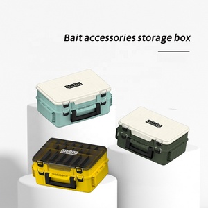 Boîte de rangement pour leurres de pêche à <span class=keywords><strong>double</strong></span> <span class=keywords><strong>face</strong></span>, multi-compartiments, portable, en plastique, boîte de rangement pour leurres de pêche en mer, boîte de rangement pour appâts biomimétiques - Product Image 2
