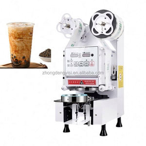 เครื่องซีลฝาแก้วอัตโนมัติสำหรับร้านชานม พร้อมฟิล์มห่อ - Product Image 4