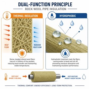 Aislamiento de Lana de <span class=keywords><strong>Roca</strong></span> para Tuberías de 2 Pulgadas, Revestimiento Preformado para Tuberías, Resistente al Fuego A1, para Calderas de Calefacción y Agua Fría - Product Image 3