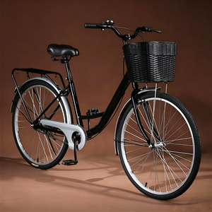 <span class=keywords><strong>Bicicleta</strong></span> Urbana Clásica para Adultos, Cuadro <span class=keywords><strong>de</strong></span> Acero al Carbono <span class=keywords><strong>de</strong></span> 26 Pulgadas, con Pedales Estándar y Transmisión por Cadena - Product Image 3