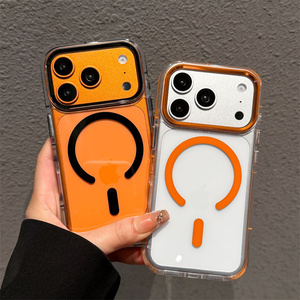 Funda Magnética Transparente Antigolpes para iPhone 17 Air 16 15 14 Pro Max, con Lente Metálica Resistente y Cubierta Trasera Robusta - Product Image 2