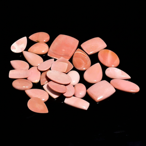 Bijoux en pierre précieuse, Cabochon en opale rose naturelle, vente en gros, qualité supérieure, prix en gros, Lot en vrac - Product Image 1