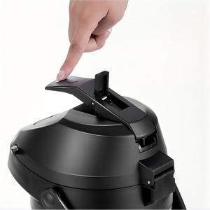 Bouilloire isotherme en acier inoxydable à double paroi BORGE 1,6 L, 1,9 L, 3 L, 4 L, distributeur de café thermique avec pompe à levier - Product Image 4