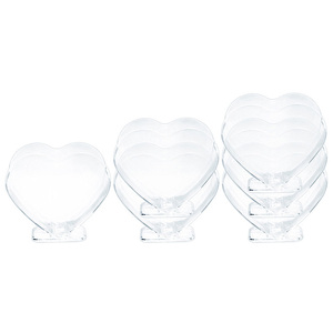 Vente en gros d'usine de gobelets en plastique jetables transparents pour gâteau de table à dessert gobelets à pudding d'amour mini gobelets en plastique à <span class=keywords><strong>mousse</strong></span> en forme de cœur - Product Image 4