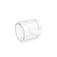 Bocaux en verre transparent en stock, bocaux en verre à large ouverture 30D pour crèmes et lotions avec bouchons à pompe anti-enfants, flacons à capsules