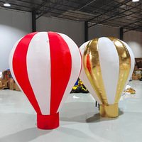 Grand ballon gonflable personnalisé avec logo ascendant Ballon à air chaud rougeoyant de dessin animé Ballon à air chaud nuage publicitaire