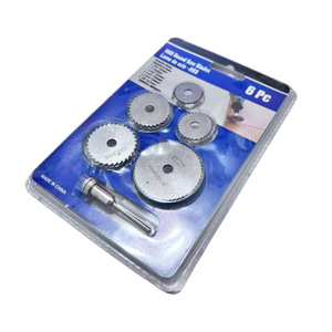 Hss Round Saw Blades 6 <b>Pc</b> Set 22mm 32mm 35mm 44mm 50mm For Electric Drill Woodworking Cutting Discs - Product Image 4