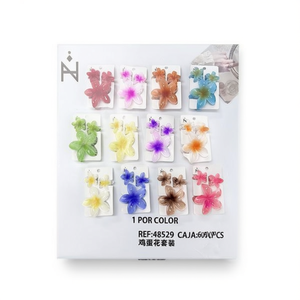 Set di fermagli per capelli Frangipani, 1 paio per colore, 600 pezzi in scatola, colori assortiti - Product Image 1