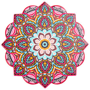 แผ่นรองแก้วเซรามิคทรงกลมลายอเมซอน พิมพ์ลายดิจิตอล ทนความร้อน กันลื่น แผ่นรองจานในครัว สไตล์เอเชียตะวันออกเฉียงใต้ - Product Image 1