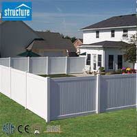 Panneaux de clôture en PVC vinyle blanc pour l'intimité, en plastique, pour l'extérieur, à prix de gros, pour maisons, jardins et bâtiments