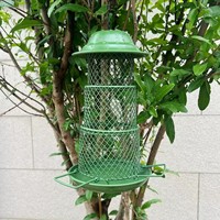 Mangeoire à oiseaux en tube métallique Oniya, mangeoire suspendue pour oiseaux sauvages, station d'alimentation pour jardin extérieur