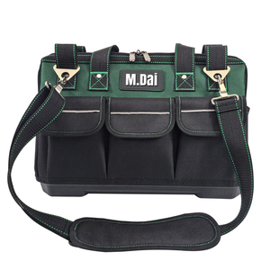 Wide Open Mouth Waterproof Heavy Duty <b>Tool</b> <b>Bags</b> Adjustable Shoulder Strap OEM Customizable High-Capacity Multi-Compartment - Product Image 6