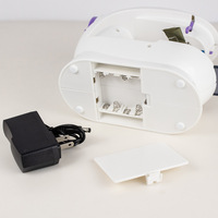 Machine à coudre électrique portable mini avec bras libre, lumière LED et pédale – Idéale pour débutants, machine de couture de bureau pour le bricolage à domicile