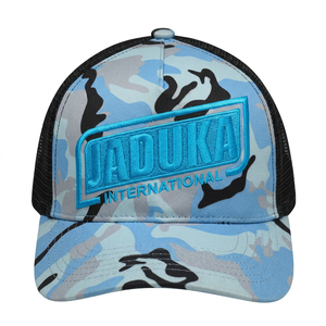 2027 Custom <b>Camo</b> Pattern Waterproof 100% Polyester 5-Panel Adjustable Trucker Hat Embroidered Patch Logo on front Baseball <b>Cap</b> - Product Image 3