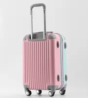 RS1912 어린이 학교 가방 여행 트롤리 가방 소녀 여성 핑크 수하물 가방 3pcs 세트