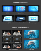 Nouveau Projecteur Portable Smart Android pour Cinéma Maison, Mini Projecteur Vidéo Auto HD