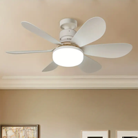 Petit ventilateur de plafond avec lumière, ventilateur et lumière combinés à intensité variable, ventilateurs de plafond avec ampoules et télécommande sans fil