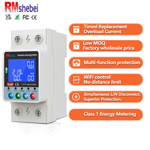 RMshebei Energi Wifi Meter Sistema de monitoreo de energía con Wifi Din Rail Ajustable sobre bajo voltaje Disyuntor de protección - Product Image 1