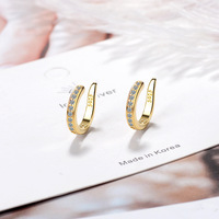 Boucles d'oreilles hypoallergéniques en forme de C non perçantes Clip sur boucles d'oreilles correcteur d'oreille bijoux cadeau pour femmes adolescentes