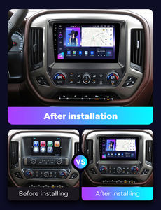 NaviFly NF, écran tactile Android le plus récent, Car Play 10 pouces pour Chevrolet Silverado GMC <span class=keywords><strong>Sierra</strong></span> 2014-2018 avec prise en charge RDS - Product Image 4