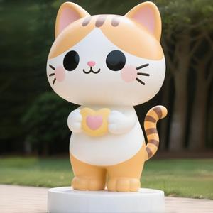 Özelleştirilmiş Hizmet Bire Bir Hizmet Açık Hava Büyük Ağ SICAK Dekorasyon Reçine Hayvan Sevgisi Heykeli - Product Image 2