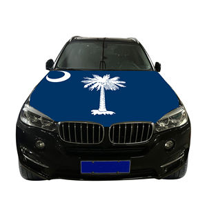 Cubierta de capó de coche Nacional asequible Bandera de cubierta de motor de coche de <span class=keywords><strong>Carolina</strong></span> del Sur Bandera de venta directa de fábrica tela de poliéster - Product Image 6