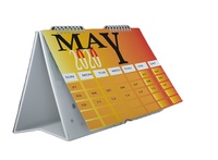 Calendrier d'affaires imprimé à la demande 12 planificateur mensuel impression promotionnelle bon marché calendrier de bureau de table bon marché