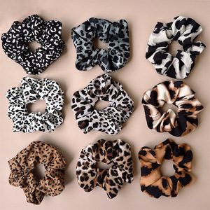 Coleteros de Satén con Estampado de Leopardo Vintage, Elásticos y Duraderos para Mujer, Accesorios para el Cabello de Uso Diario - Product Image 1