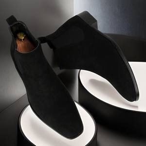 Nouvelles Bottes Oxford Chelsea JiuZhou C1231-6 en Cuir Véritable pour Hommes - Modèle Business Formel à Bout Pointu et Antidérapant - Meilleures Ventes 2026 - Product Image 3