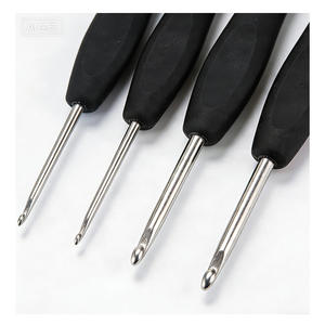 Kit de démarrage au crochet carré, fil de laine doux, crochets à tricoter à la main, accessoires de bricolage, outils de pratique pour débutants, étui de voyage portable - Product Image 3