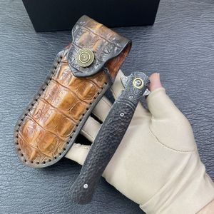 جديد VG10 سكاكين صيد تكتيكية مزدوجة الحواف في الهواء الطلق سكين تخييم EDC قابلة للطي - Product Image 5