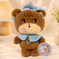 Chapeau Magique MIKKO, Jouet en Peluche Doux et Mignon 25cm, Animal en Peluche en Polyester et Coton PP, Chapeau de Nuit Chat Lapin Ours Chien, Décoration de Chambre d'Enfant
