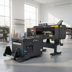 Cabezal de impresión doble XP600, nueva impresora DTF Roll-to-roll para camisetas de negocios, CMYKW, tinta DTF de 5 colores, 1 año de garantía - Product Image 1