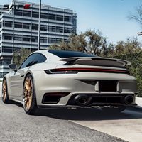 Jantes en alliage forgées sur mesure PCD5x112 18 19 20 21 22 à rayons découpés complexes, jantes stylées modifiées pour Porsche 911 Turbo