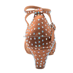 Wedopus sandali da ballo in bronzo femminile tacco 5 <span class=keywords><strong>cm</strong></span> - Product Image 6