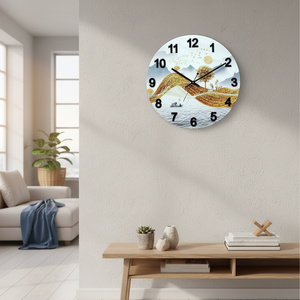 Handmade Resin Ocean Theme Modern Waterproof <b>Mechanical</b> Night Light Wedding Easter Home Decor <b>Clock</b>-Battery Powered Oversized - Product Image 3