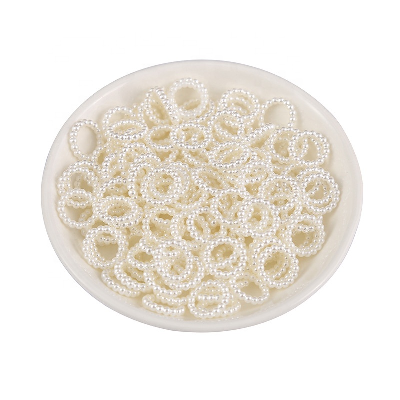 DIY Craft Necklaces Bracelets Earrings Rings Choker Jewelry Making 8mm 12mm 14mm White Bead Pearls Beads Loose Spacer Beads