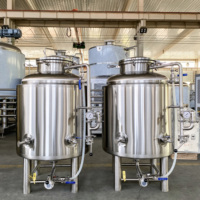 Cuve à bière isotherme de 200 L avec enveloppe de refroidissement par glycol, manchon à bride et cuve sous pression pour brasserie artisanale et brasserie publique