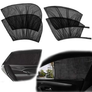 Parasol <span class=keywords><strong>de</strong></span> malla transpirable para ventana <span class=keywords><strong>de</strong></span> coche, cortinas oscuras para coche, parasol lateral - Product Image 2