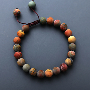 Collier de perles œil de tigre et turquoise, 108 perles, chapelet bouddhiste, long, unisexe, ensemble de bijoux tendance - Product Image 3