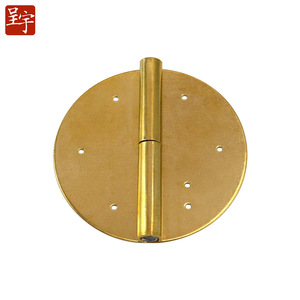 Round Copper Hinges For Furniture Antique Style Surface Mount Durable Polished Traditional Design - Product Image 5
