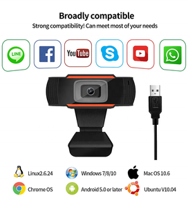 <span class=keywords><strong>PC</strong></span>用の簡単なインストールコンピューター会議チャットビデオウェブカメラUSB1080PFHD画像ウェブカメラ - Product Image 2