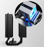 HDT Direct Touch White Black Dual Tower Heat Sink Cpu Cooler Fan Wholesales Cpu Cooling Fan Top Digital Display