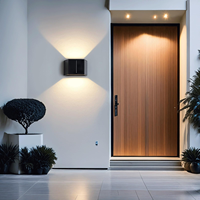 Lámpara de Pared Solar IP65 Impermeable con 3 Paneles Solares, Decoración para Exteriores, Jardín, Patio, Lámpara de Pared Exterior, Iluminación para Cercas