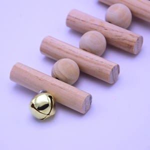 ของเล่นสร้างความสมดุลของนกทำจากไม้สีสันสดใสของเล่นสำหรับนกแก้วแบบโต้ตอบขนาดเล็ก - Product Image 6