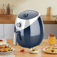 Vente en gros de friteuse à air intelligente 2.6L 3.2L Freidoras Sin Aceite friteuse électrique domestique ronde fait cuire les aliments