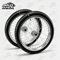 Surron Light Bee X 17 Zoll Supermoto Radsatz Silber-Chrom-Felgen 70/90 90/80-17 Straßenreifen für LBX Elektro-Dirtbike