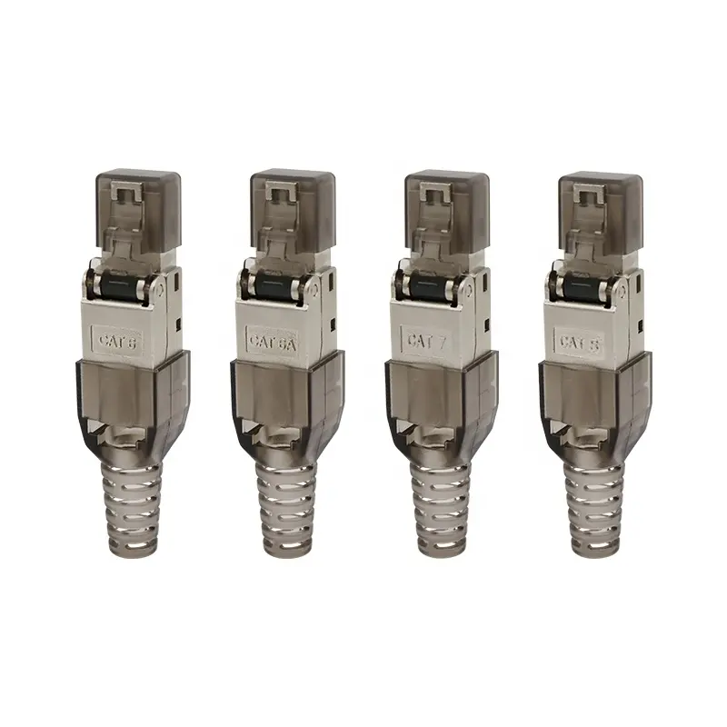 Rete sftp cat6 ca6a cat7 rj45 toolless field terminazione spina maschio keystone jack spina modulare cat 7 prese keystone