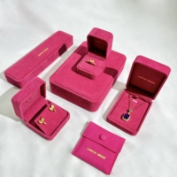FORTE Boîte à Bijoux en Velours Personnalisée avec Logo Cajas Para Joyas Vintage pour Bagues Emballage Bijoux Coffret Cadeau en Velours pour Bijoux