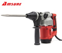 Marteau perforateur électrique industriel AMSURE AM32S 800W, diamètre de perçage max. 32 mm, 950 tr/min, 4350 coups par minute